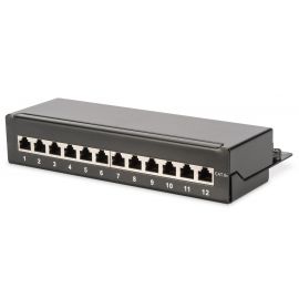 Digitus Патч-панель Desktop, 12 портів, 6A STP в зборі, RAL 9005