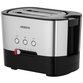 ARDESTO Тостер Steel Collection T-K210 1000 Вт, метал+пластик, сріблясто-чорний