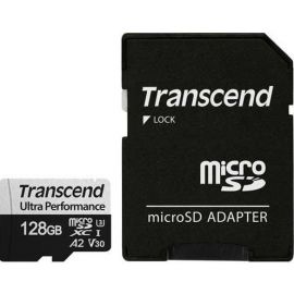 Transcend Карта пам'яті microSD 128GB C10 UHS-I U3 A2 R160/W125MB/s + SD