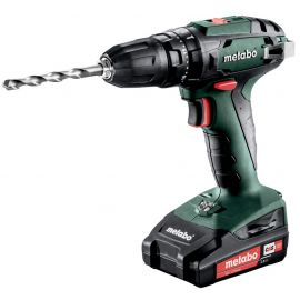 Metabo Шурпокрут-дриль SB 18, акумуляторний, Li-Power, 2*18В, 2Аг, 0-450/0-1600об/хв, 1.3кг