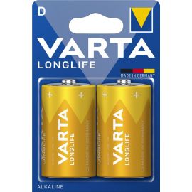 VARTA Батарейка LONGLIFE лужна D(LR20) блістер, 2 шт.