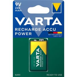 VARTA Акумулятор NI-MH Power 6F22((6LR61, MN1604, MX1604, Крона) 9V 200 мАг, 1 шт. Код