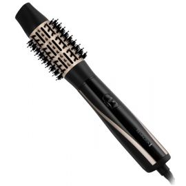 Remington Фен-щітка Blow Dry & Style Caring, 1200Вт, 2 режими, іоніз-я, хол. обдув, кейс для зберігання, кераміка, чорно-золотий