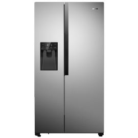 Gorenje Холодильник SBS, 179x68x91см, 2 дв., Х- 368л, М- 167л, A++, NF Plus, Інвертор, диспенсер, Дисплей, сірий