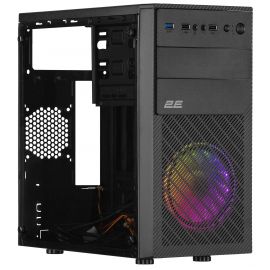 2E Корпус Basis RD850 без БЖ 1xUSB3.0, 2xUSB2.0, 1x120мм ARGB, VGA 290мм, Acrylic Side Panel, mATX, чорний