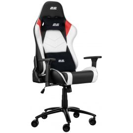 Крісло 2E GAMING BUSHIDO II, ПУ шкіра, 3D-Armrests, чорно-білий