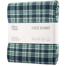 ARDESTO Плед Fleece, 160х200 см, 100% поліестер, клітинка зелена