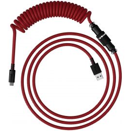 HyperX Кабель USB-A - USB-C спіральний, 1.37м Red/Black