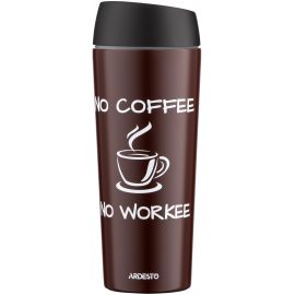 ARDESTO Термокухоль Coffee Time 450 мл, нержавіюча сталь, коричневий