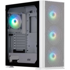 2E Gaming Корпус Vertex GI01W без БЖ 2xUSB3.0, 1xUSBType-C, 3x140мм ARGB, 1x120мм ARGB, VGA 380мм, LCS ready, контролер з пультом, TG Side Panel, EATX, білий