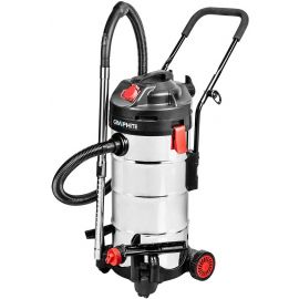 Graphite Пилосос професійний, 1500Вт, 18кПа, контейнер 40л, розетка 220В/2000В, функція повітродувки, колеса, IPX4