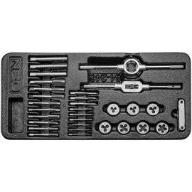 Neo Tools Плашки та мітчики, набір 31шт, M3-M12