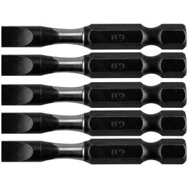 Neo Tools Біти, набір 5шт, 1/4", ударні, SL6х50мм, сталь S2