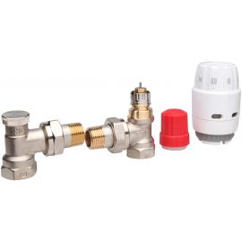 Danfoss Комплект термостатичний RAS-C2 + RA-N + RLV-S, 1/2", RA, кутовий