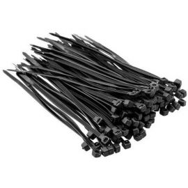 Top Tools Хомут-стяжка, чорний, 2.5x100мм, пластик, 100шт