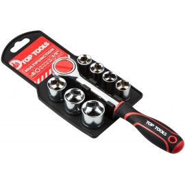 Top Tools Набір торцевих головок, 3/8", з тріскачкою, 8 од