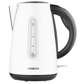 ARDESTO Електрочайник  1.7л, Strix, метал, білий