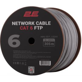 2E Кабель CAT 6, FTP, 305м, AWG 23/1, LSZH-1, сірий