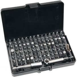 Neo Tools Біти, набір 99шт, 1/4", тримачі 2шт, перхідники 3шт, SL,PH,PZ,H,T,TT, 25мм, сталь S2, кейс