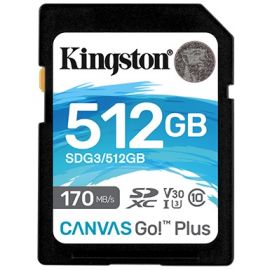 Kingston Карта пам'яті SD 512GB C10 UHS-I U3 R170/W90MB/s