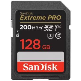 SanDisk Карта пам'яті SD 128GB C10 UHS-I U3 R200/W140MB/s Extreme Pro V30