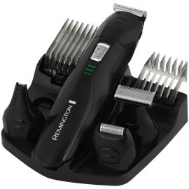 Remington Набір для стрижки, для бороди Edge all in one kit, вусів, голови, носа і тіла, акум., насадок-10, титан.напил., чорний