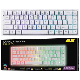 2E Gaming Клавіатура ігрова KG360 RGB 68key WL White Ukr
