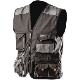 Neo Tools Жилет робочий HD, посилення тканиною Oxford, потрійний шов, S(48), сірий