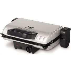 Tefal Гриль прижимний MinuteGrill 1600Вт, темп. режимів-3, з`ємні пластини, розкриття на 180°, метал