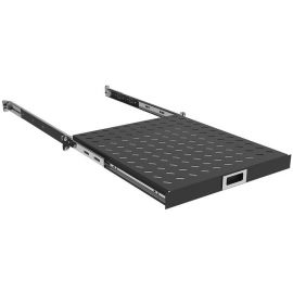 ZPAS Полиця 19", 1U, висувна , глибиною 350-450 мм, чорна