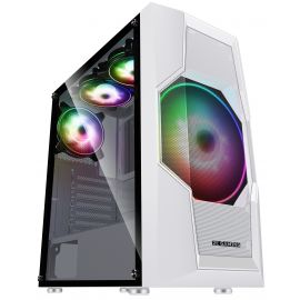 2E Gaming Корпус Turbo G2057W без БЖ 2xUSB3.0, 1xUSB2.0, 1x200мм, ARGB, 3x120мм ARGB, VGA 345мм, LCS ready, HUB, TG Side Panel, ATX, білий