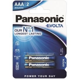 Panasonic Батарейка EVOLTA лужна AAА блістер, 2 шт.