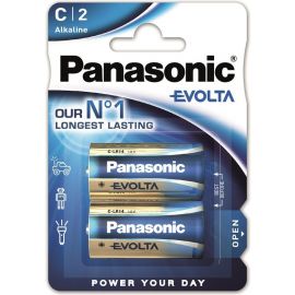 Panasonic Батарейка EVOLTA лужна C(LR14) блістер, 2 шт.