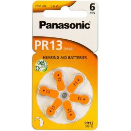 Panasonic Батарейка повітряно-цинкова PR13(PR48, AC13, DA13, AG5, ZA13) блістер, 6 шт.