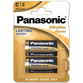 Panasonic Батарейка ALKALINE POWER лужна C(LR14) блістер, 2 шт.