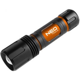 Neo Tools Ліхтар ручний на батарейках, AAх6, 1500лм, 20Вт, 3 функції освітлення, алюмінієвий, IPX4