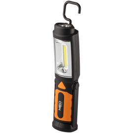 Neo Tools Ліхтар інспекційний на батарейках, AAх3, 300лм, 3Вт, 2в1, гачок 360°, магніт