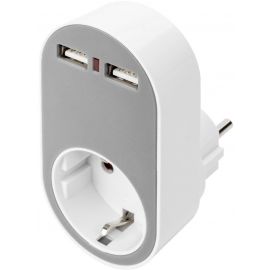 Digitus Зарядний пристрій Universal USB + Power Socket