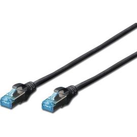 Digitus Патч-корд CAT 5e SF-UTP, 1м, AWG 26/7, Cu, PVC, чорний