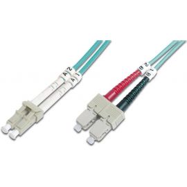 Digitus Патч-корд волоконно-оптичний LC/UPC-SC/UPC, 50/125, MM, OM3, duplex, 1м