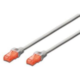 Digitus CCA CAT 6 UTP[Патч-корд CAT 6 UTP, 0.5м, AWG 26/7, CCA, PVC, сірий]