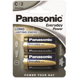 Panasonic Батарейка EVERYDAY POWER лужна C(LR14) блістер, 2 шт.