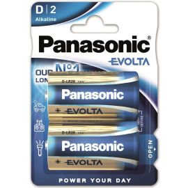Panasonic EVOLTA D[Батарейка EVOLTA лужна D(LR20) блістер, 2 шт.]