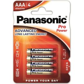 Panasonic Батарейка PRO POWER лужна AAA блістер, 4 шт.
