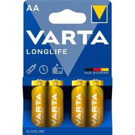 VARTA Батарейка LONGLIFE лужна AA блістер, 4 шт.