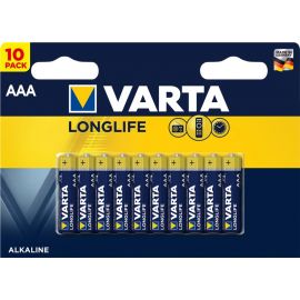 VARTA Батарейка LONGLIFE лужна AAA блістер, 10 шт.
