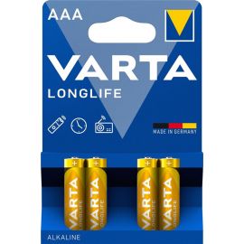 VARTA Батарейка LONGLIFE лужна AAA блістер, 4 шт.