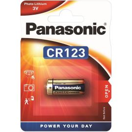 Panasonic Батарейка літієва CR123 блістер, 1 шт.