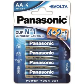 Panasonic Батарейка EVOLTA лужна AA блістер, 6 шт.