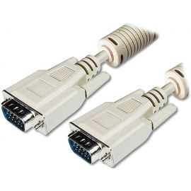 Digitus Кабель VGA (M/M), 10м, ферит, бежевий
